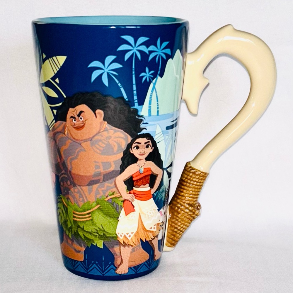 Disney Store Moana Mug Fishing Hook Handle